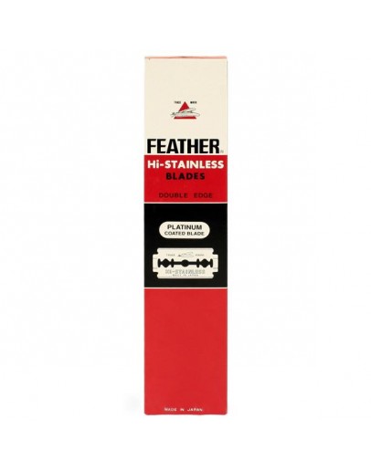 日本 Feather 羽毛牌 Hi-Stainless 雙面安全刀片 (黑盒) 100片